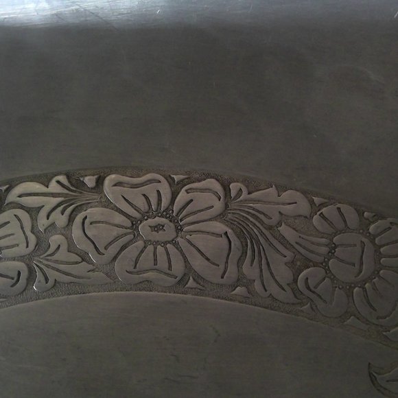 Intaglio Design by E.M.P.C. Forged Aluminum Serving Tray - Picture 2 of 4